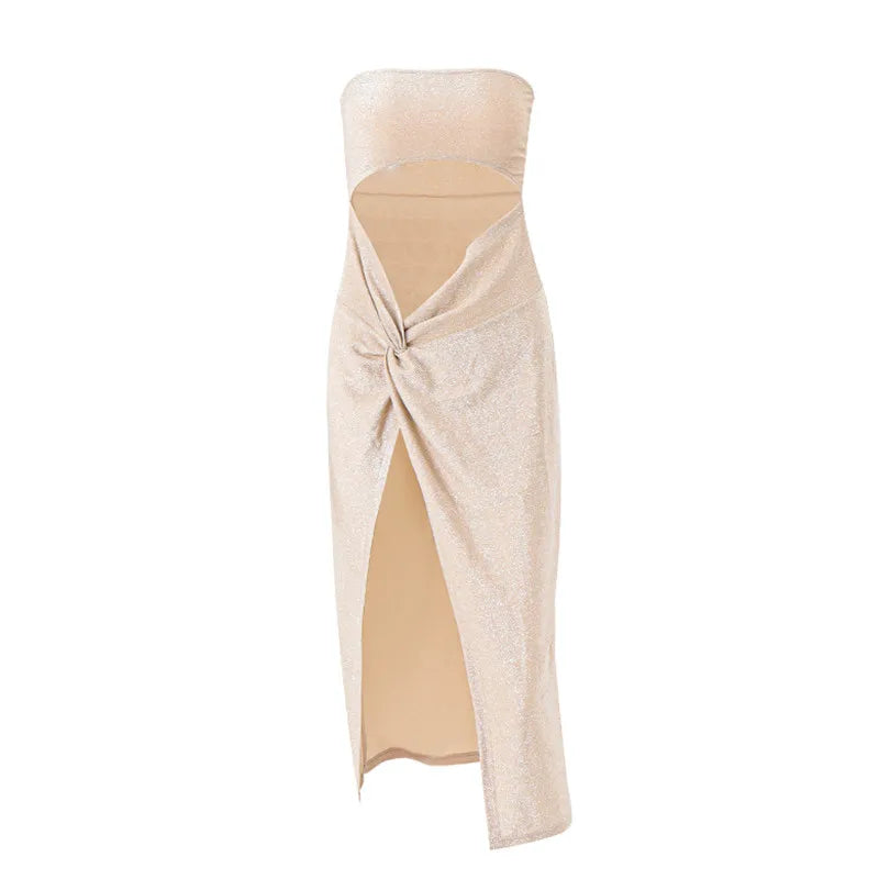 VESTIDO CON ABERTURAS