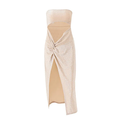 VESTIDO CON ABERTURAS