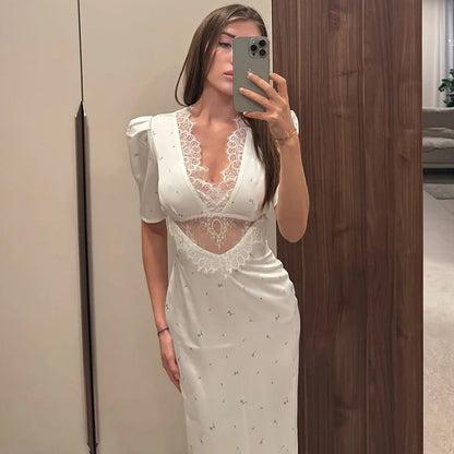 VESTIDO DE FIESTA DE ENCAJE