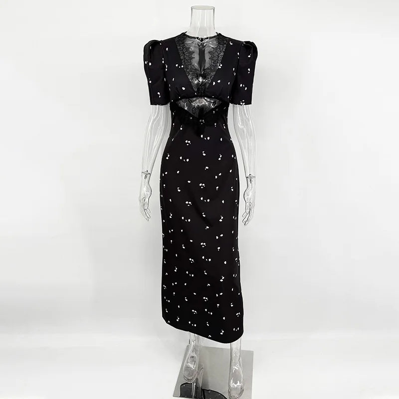 VESTIDO DE FIESTA DE ENCAJE