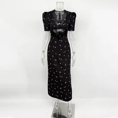 VESTIDO DE FIESTA DE ENCAJE