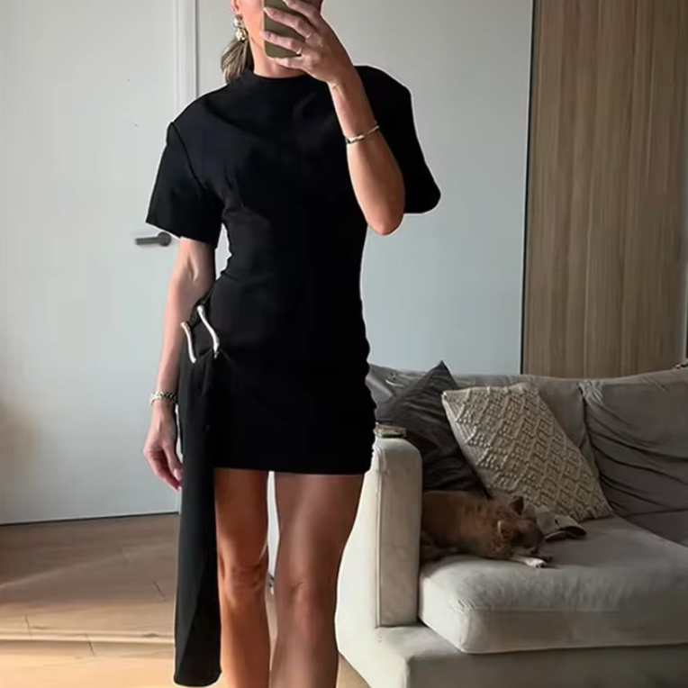 VESTIDO CORTO DE MANGA CORTA