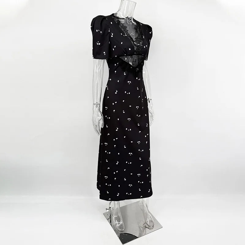 VESTIDO DE FIESTA DE ENCAJE