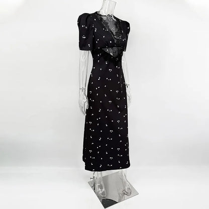 VESTIDO DE FIESTA DE ENCAJE